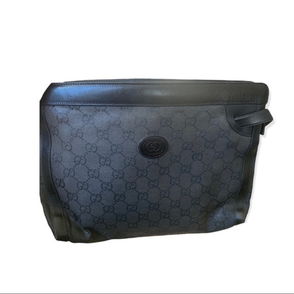 𝅺GUCCI Nylon Monogram Clutch - Picture 1 of 15